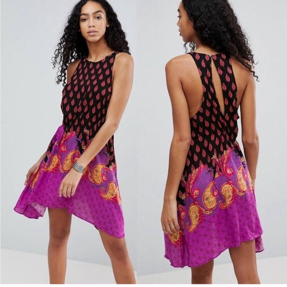 Free People Rendezvous Dress Boho Asymmetrical - Picture 1 of 11